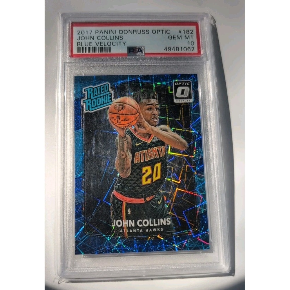 2017 Optic Rated Rookie Blue‎ Velocity JOHN COLLINS RC Basketball Card PSA 10